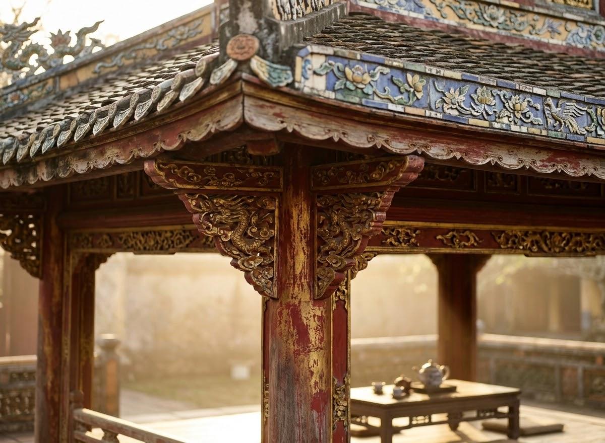 trà cung đình huế, trà tiến vua, văn hóa trà việt - Trà Cung Đình Huế: Từ Thức Uống Hoàng Gia Triều Nguyễn Đến Di Sản Dưỡng Sinh Hiện Đại (Hình 2) trà cung đình huế, trà tiến vua, văn hóa trà việt - Trà Cung Đình Huế: Từ Thức Uống Hoàng Gia Triều Nguyễn Đến Di Sản Dưỡng Sinh Hiện Đại (Hình 2)