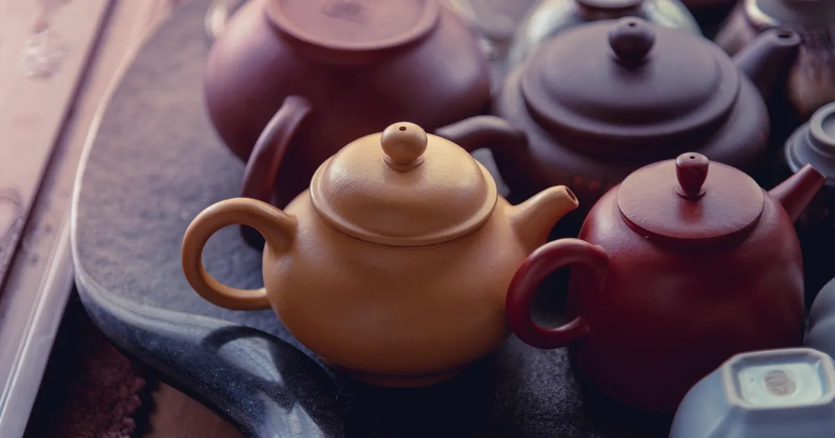 bộ ấm chén gốm phong thủy - Hình ảnh minh họa