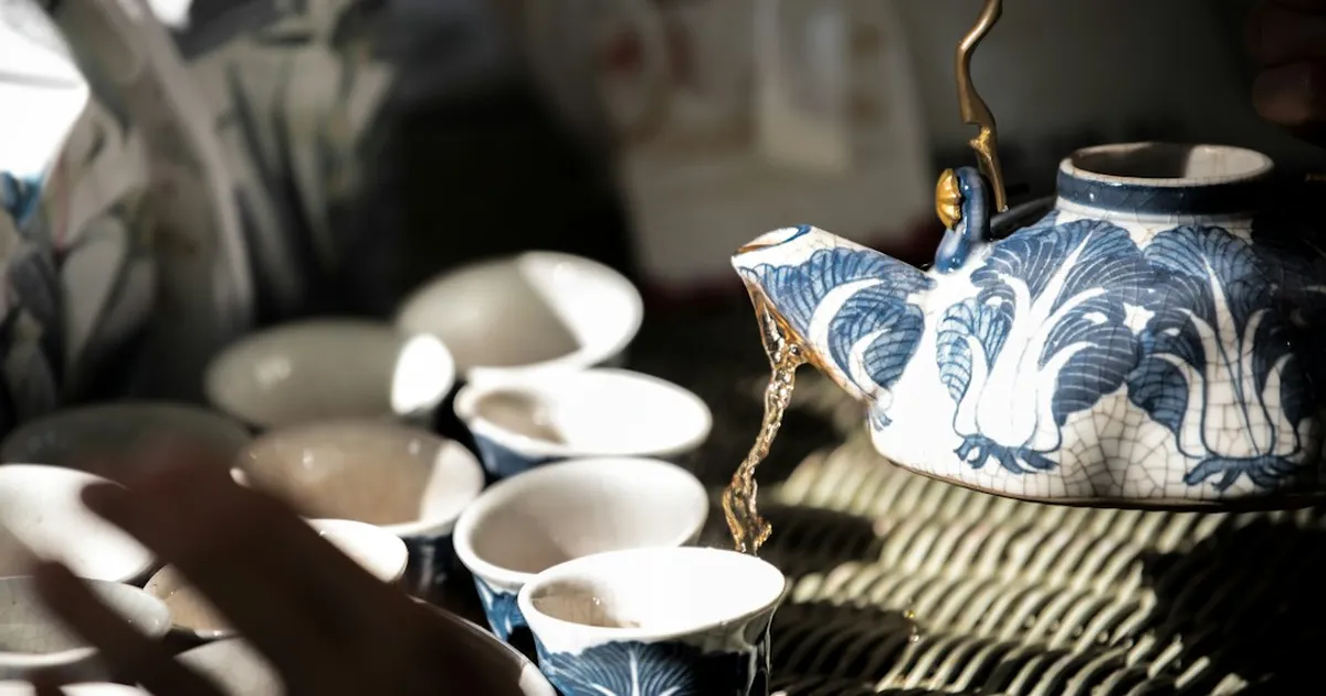 bộ ấm trà minh châu thấu quang - Hình ảnh minh họa