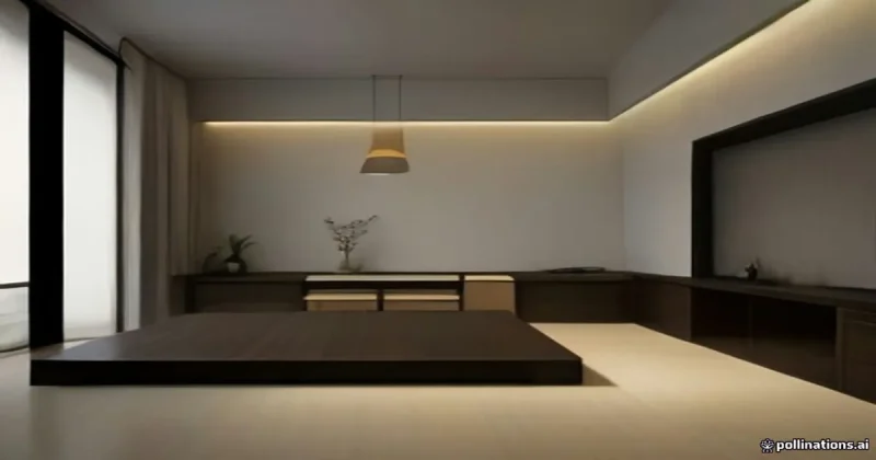 zen tea room minimalist interior design